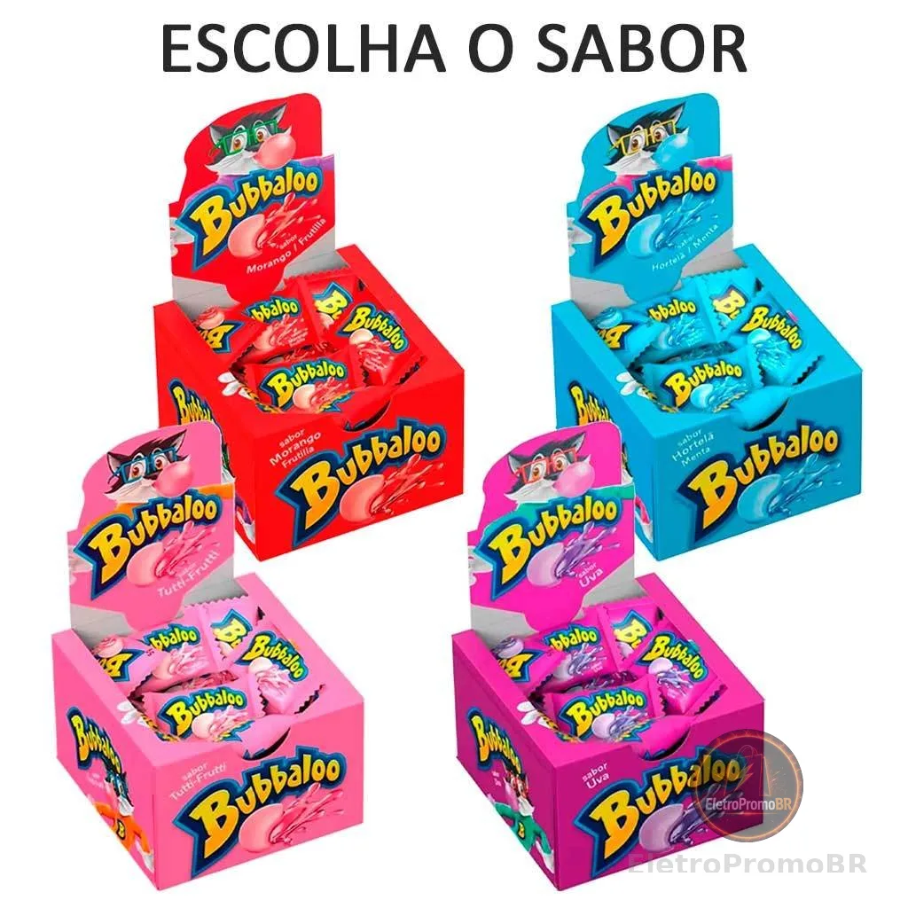 Chiclete Bubbaloo Caixa Unidade - Adams