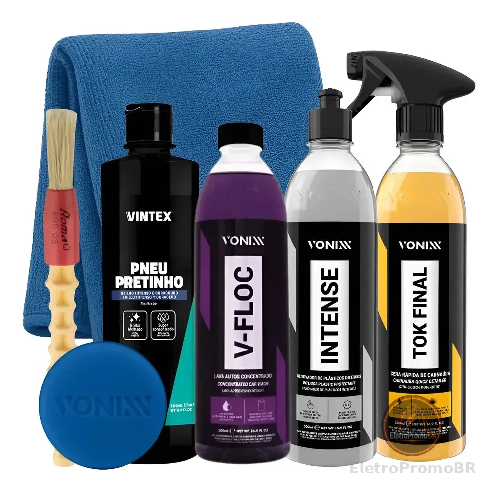 Kit Shampoo V-floc Cera Tok Final Intense Vonixx Pretinho