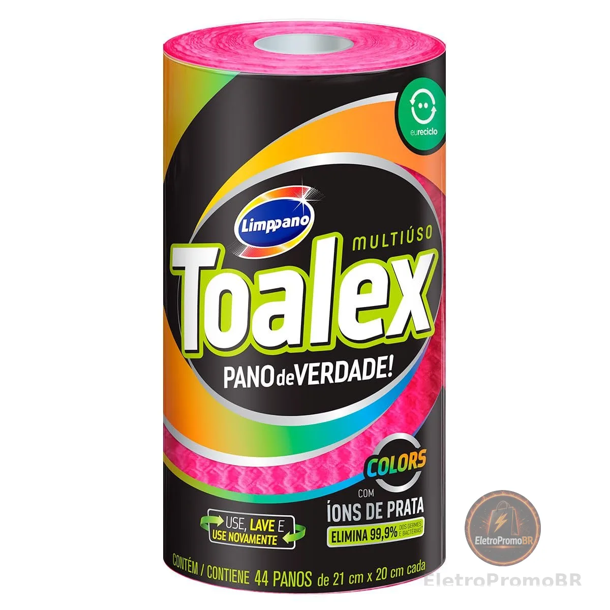 Limppano Toalex Roll Colors Rosa - 44 Panos