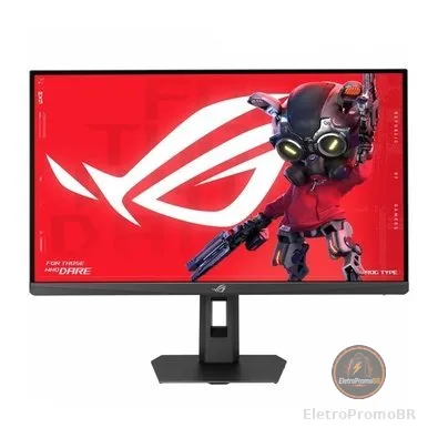 Monitor Gamer ASUS ROG Strix 27", QHD, 220Hz, 0.3ms, Fast IPS, VRR, G-Sync, FreeSync, HDR 400, Altura Ajustável - XG27ACSR
