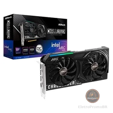 Placa de Vídeo ASRock Intel Arc B580 Challenger 12G OC, 12GB, GDDR6, 2740MHz - 90-GA5LZZ-00UANF