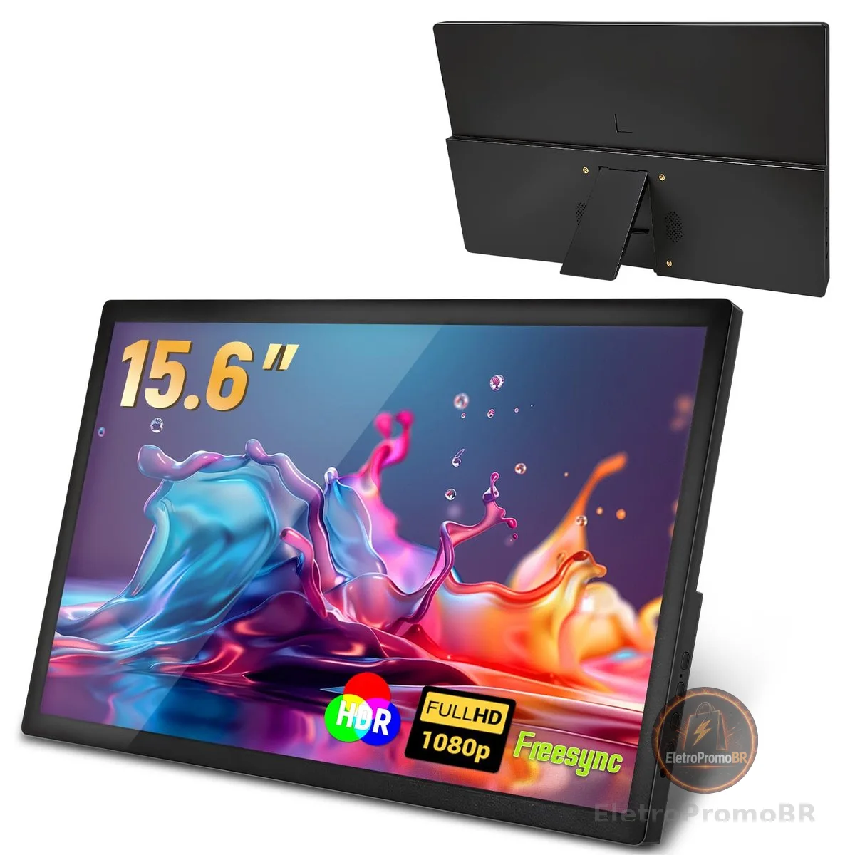 Monitor Portatil para Notebook 15.6" FHD IPS Ultra Fino 1080P
