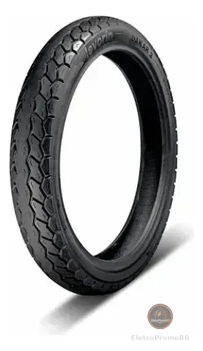 Pneu Traseiro 90x90-18 Levorin Dakar 2 Sem Camara Para Motos Titan/fan/ybr/start