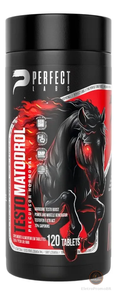 Testomatodrol Perfect Labs Feno Grego Boro ZMA Vit B6 B12 120 Cápsulas