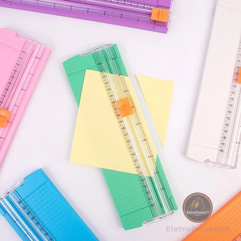 Guilhotina Cortador De Papel A4 Portátil E Laminas Fácil Manuseio Escritório