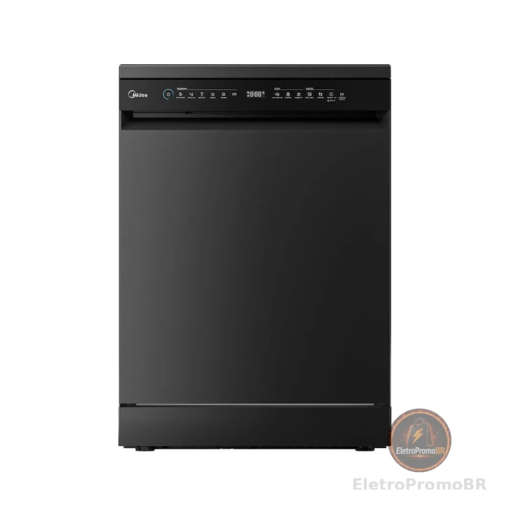 Lava Louças 14 Serviços Touch Plus Preta Midea