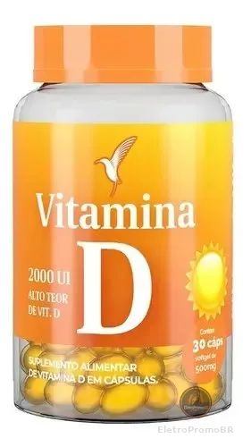 Vitamina D3 2000UI Pura Eleve Life 30 capsulas Softgel