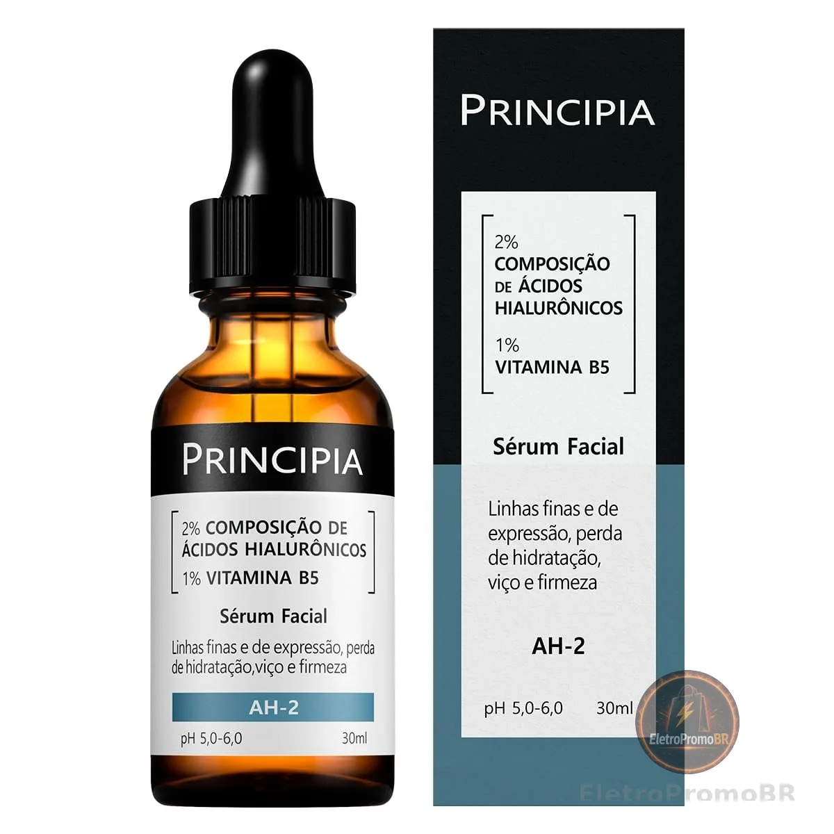 Sérum 2% Ácidos Hialurônicos + Vitamina B5 AH-2- Hidratante Antissinais com 30ml