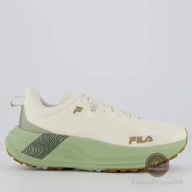 Tênis Fila Racer Skytrail Feminino Bege E Verde
