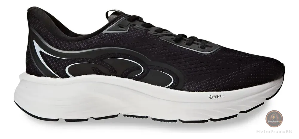 Tênis Masculino Olympikus Veloz 3 Preto Liso 40 Br