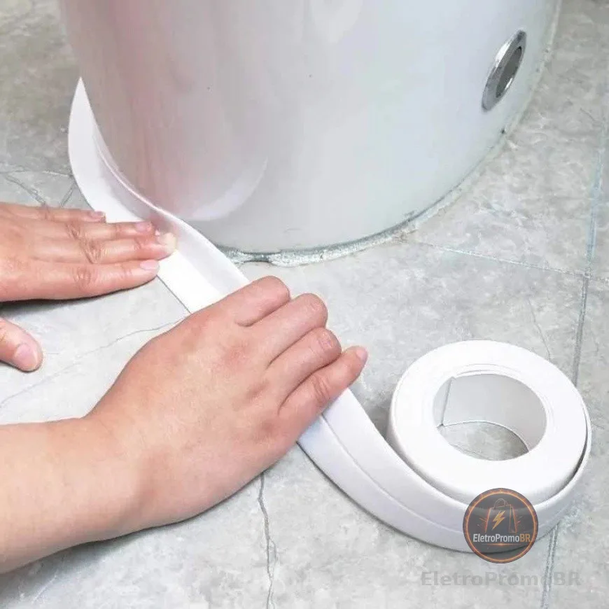 1/2 Fita Selante De Pvc 1M 3M 5M 10M À Prova D 'Água Para Cozinha / Banheiro / Banheira