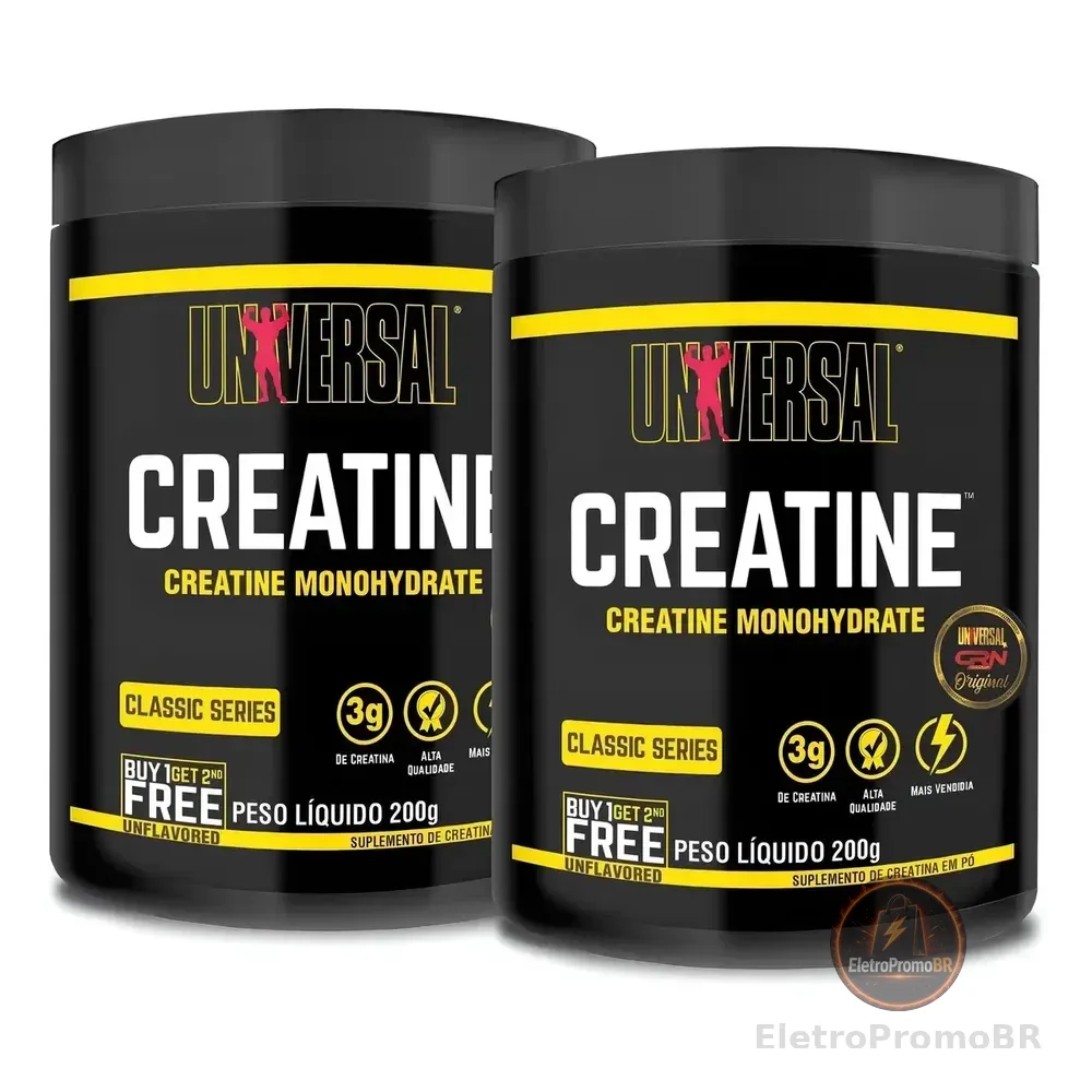 Combo Creatina Universal 200g + 200g Sabor Sem Sabor