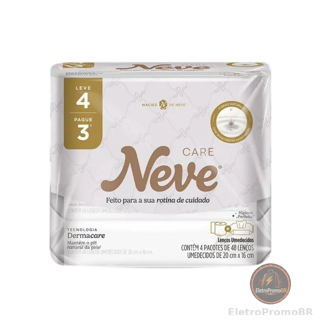 Lenço Umedecido Neve Care Leve 4 Pague 3