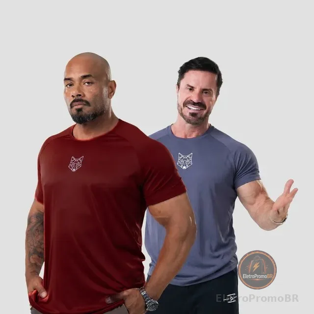 Kit 2 Camisetas Masculina Dry Alpha