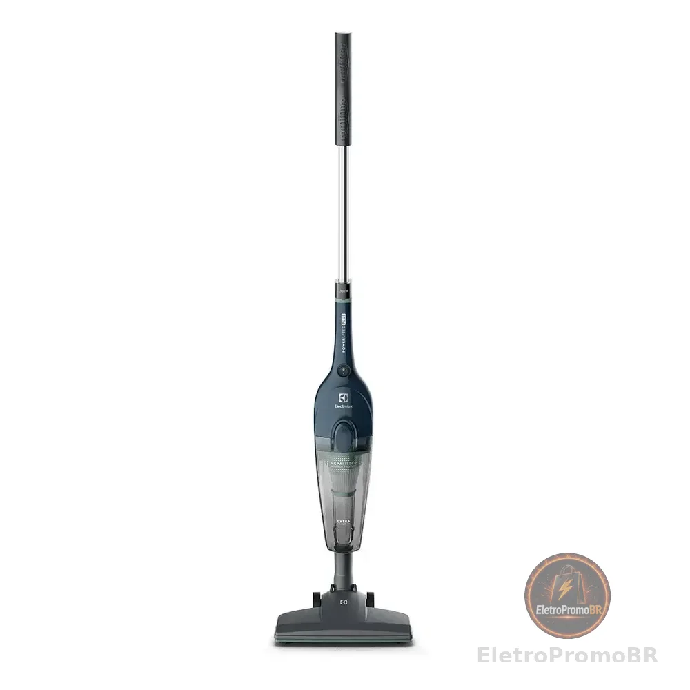 Aspiradocom Fio Portátil De Mão 2 Em 1 1450w De Potencia Com Cabo Elétrico De 5 Metros E 1,6 Litros De Capacidade Com Filtro Hepa Electrolux Stk14 Azul Denim Azul-escuro 127v