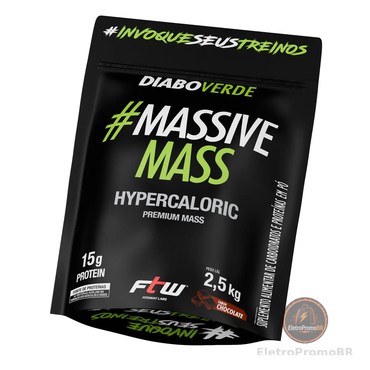 DIABO VERDE MASSIVE MASS 2,5kg CHOCOLATE