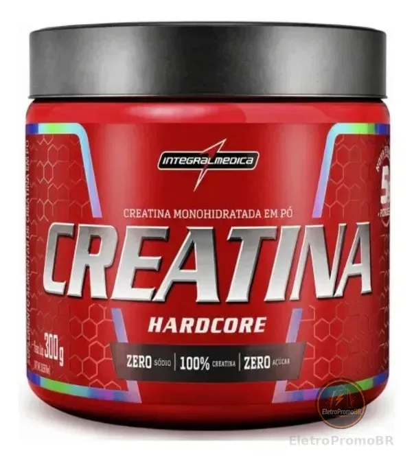 Creatina Integralmédica Hardcore Pote 300g Sem Sabor