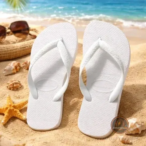 Chinelo Unissex Top Havaianas Liso Branco