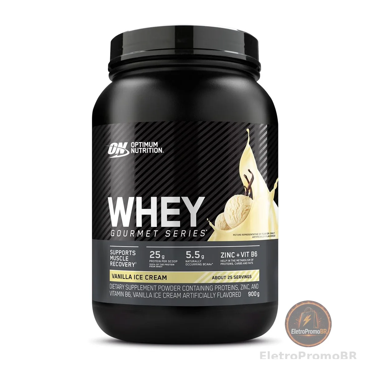 Optimum Nutrition, Gourmet, 100% Whey Protein, 900g - Baunilha