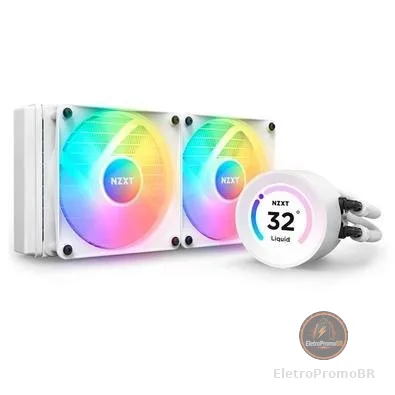 Water Cooler NZXT Kraken Elite 240, RGB, 240mm, AMD/Intel, Branco - RL-KR24E-W1