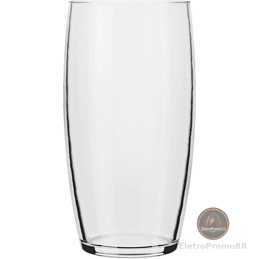 Conjunto 6 Copos Nadir Oca Long Drink de Vidro Liso 300ml