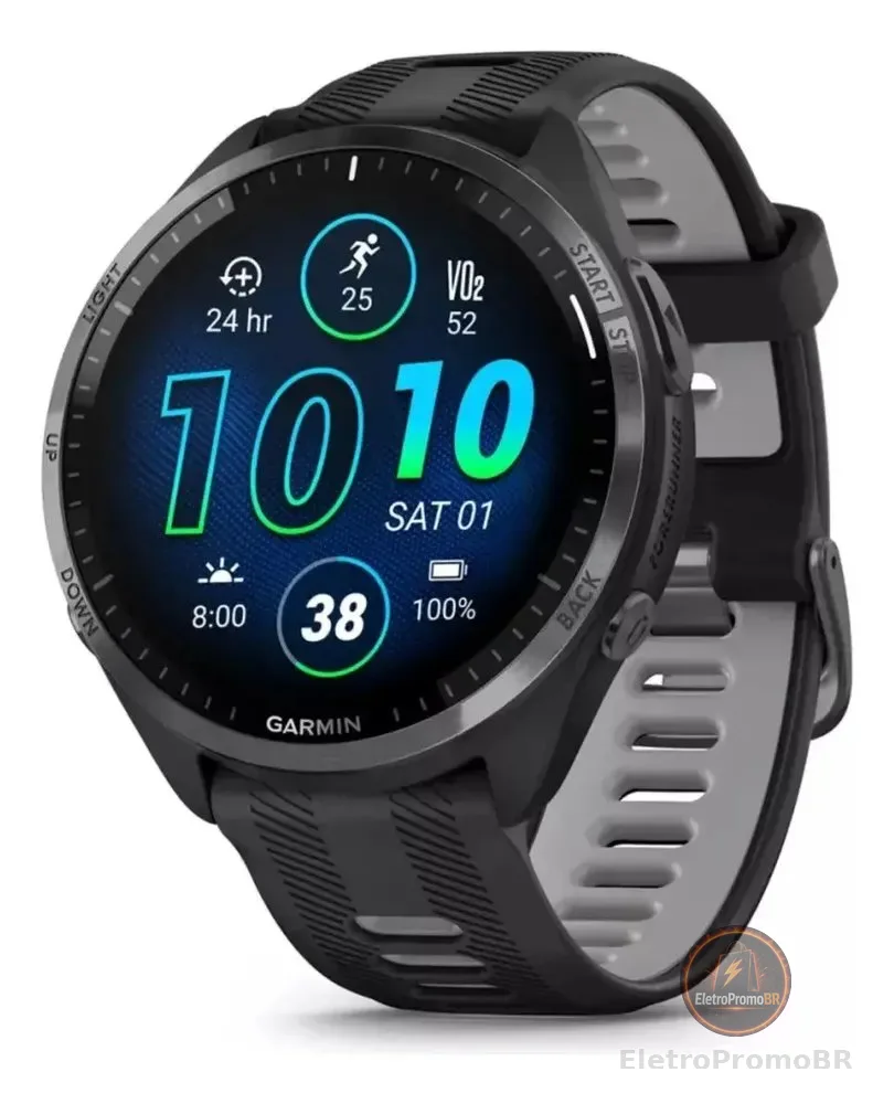 Garmin Forerunner 965 Preto Amoled 47mm Touchscreen