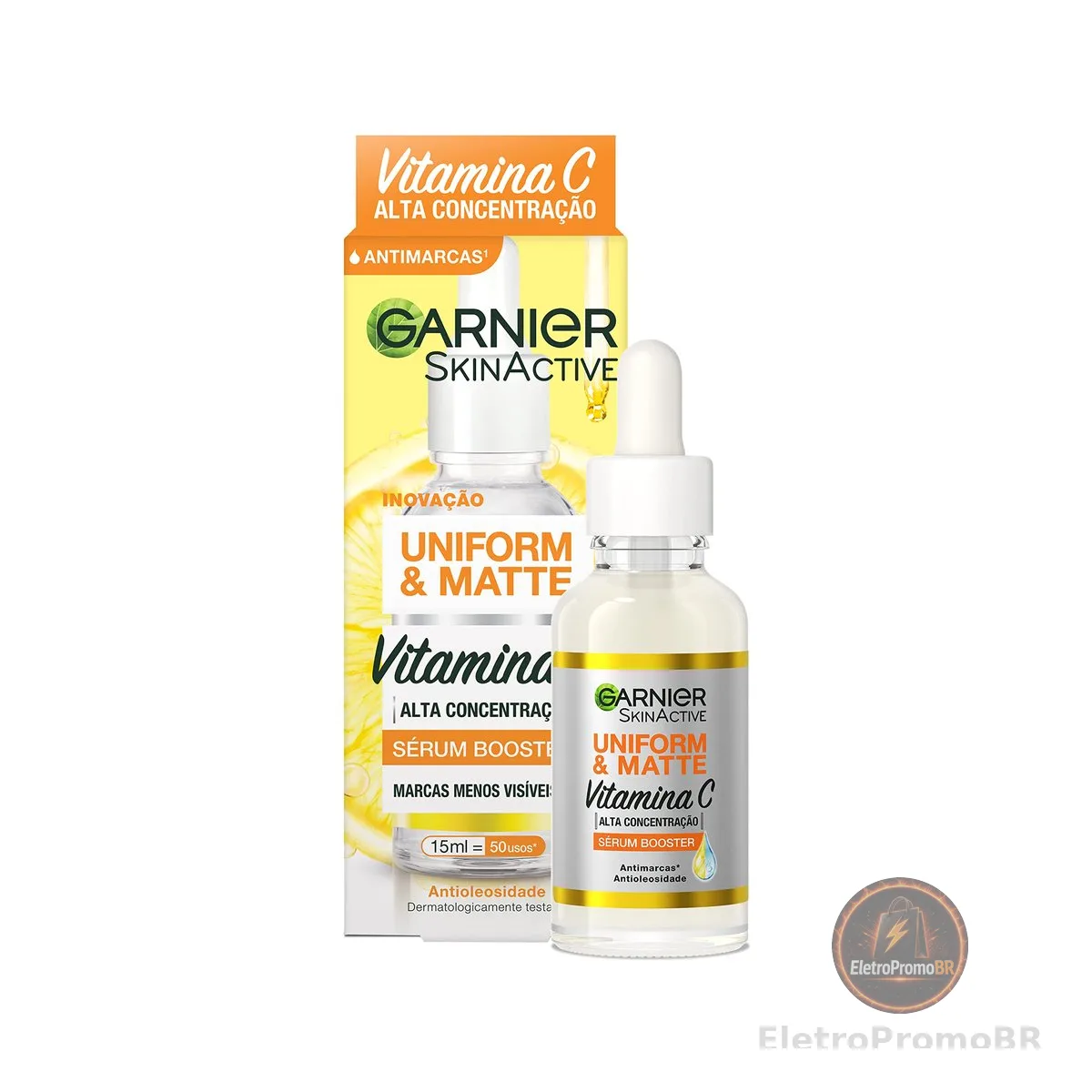 Garnier Uniform & Matte Sérum Facial Antimarcas Controle de Oleosidade,15ml