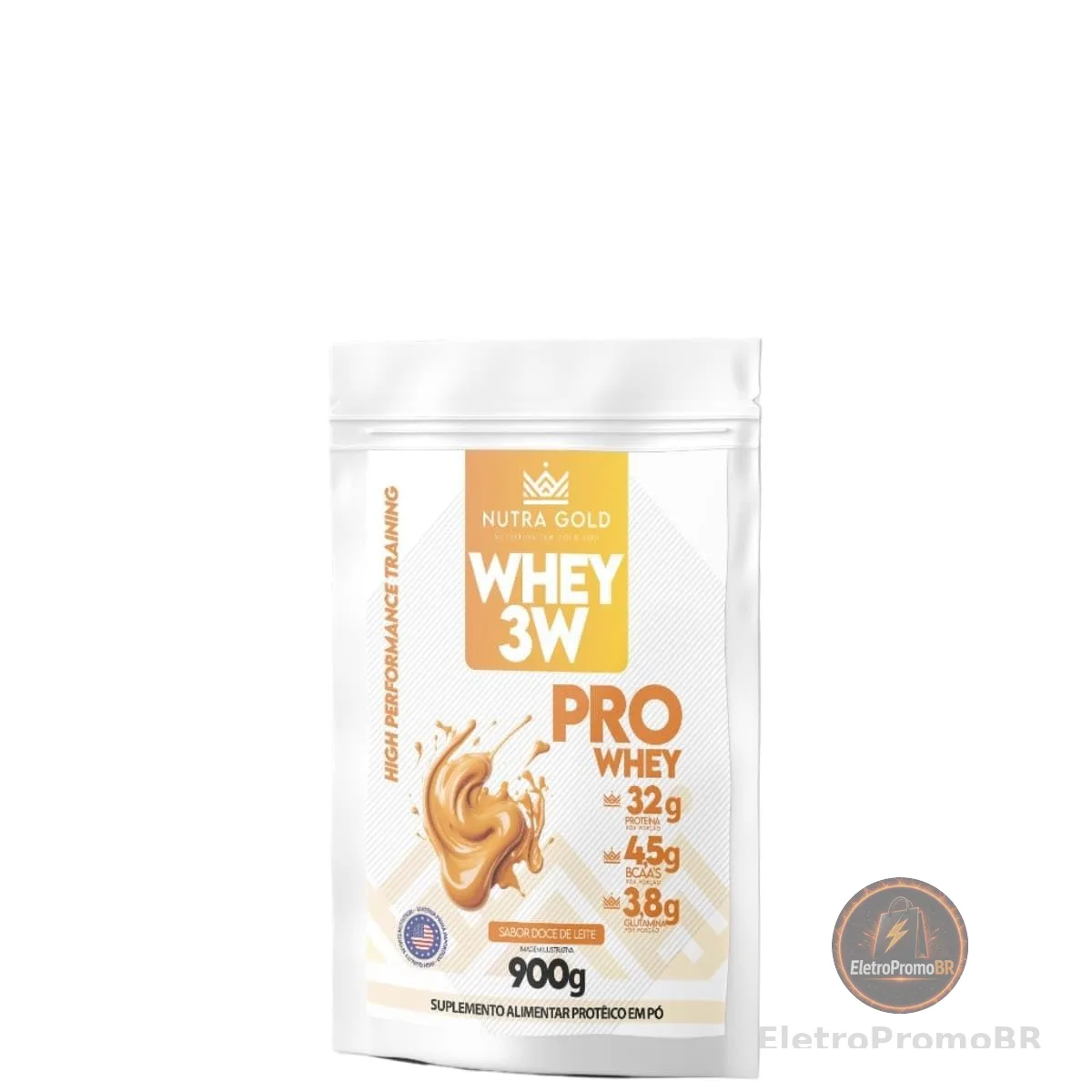Nutra Whey 3W Doce de Leite 900 gramas Nutragold