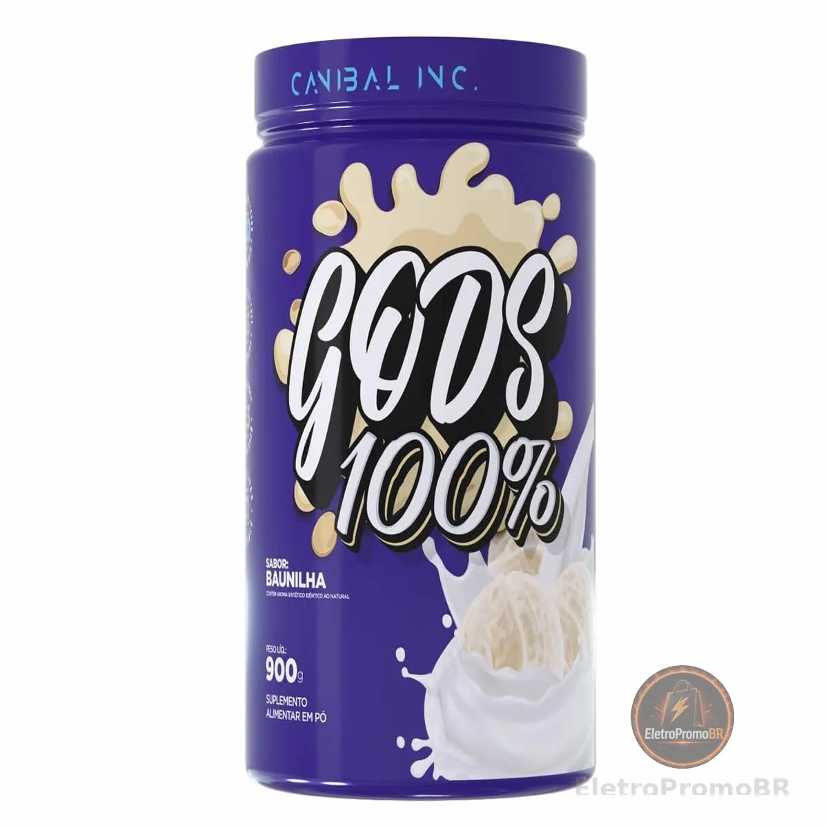 Gods Whey 100% - 900g Baunilha - Canibal