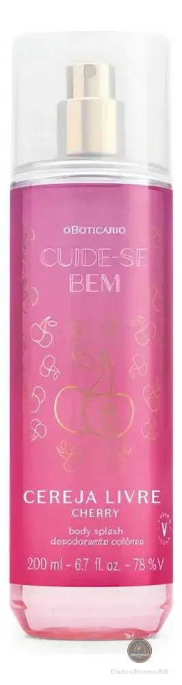 O Boticário Cuide-se Bem Cereja Livre Body Splash 200ml