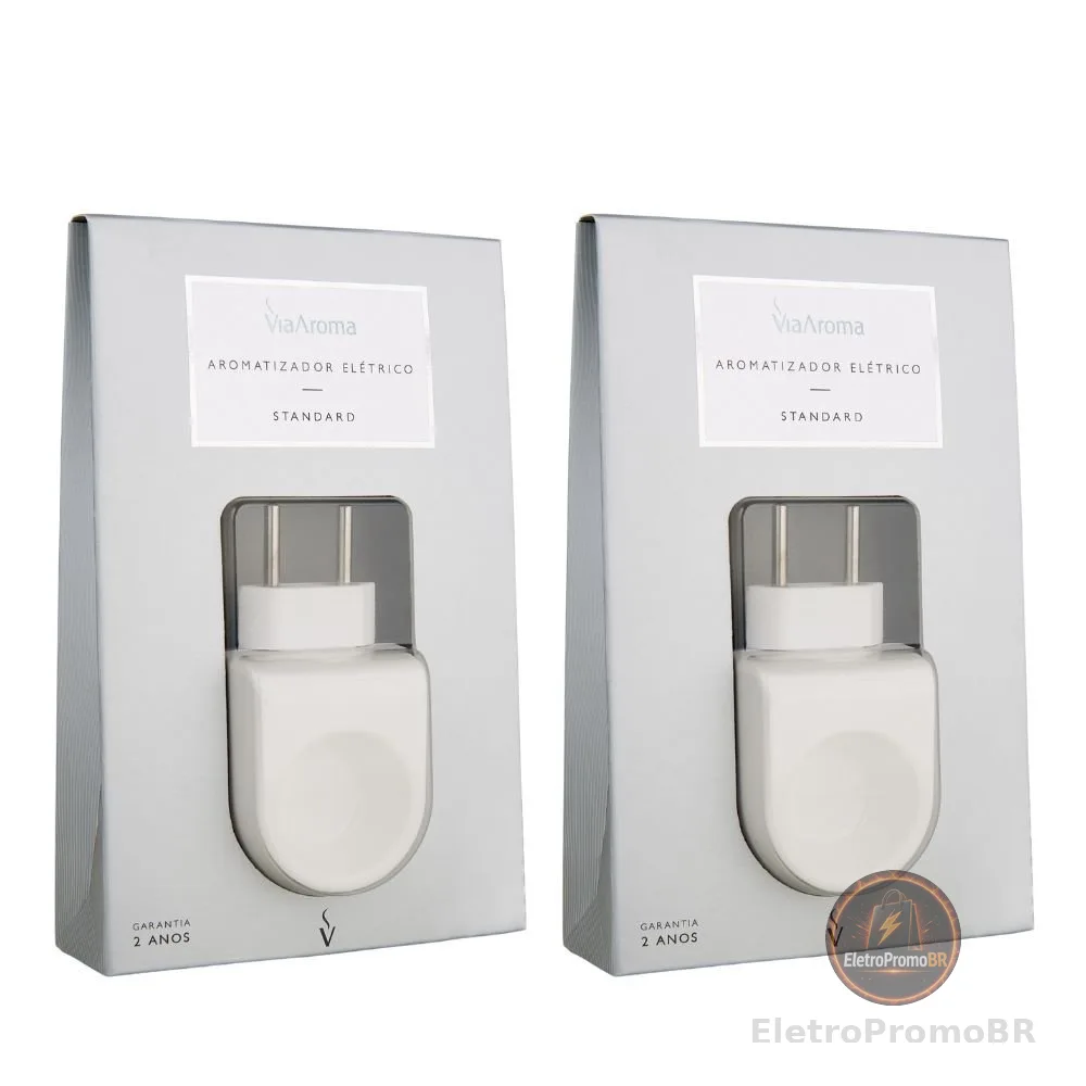 Kit 2 Aromatizadores Elétricos Standard Via Aroma Bivolt