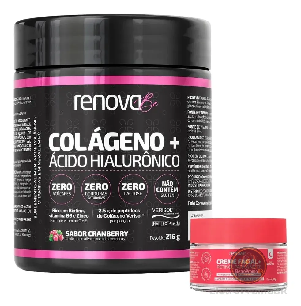 Colágeno Renova Be com Verisol e Ácido Hialurônico