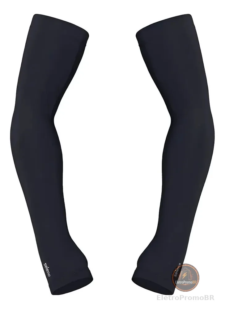 Manguito Selene Esportivo Uv50+ Unissex Cor Preto Tamanho G