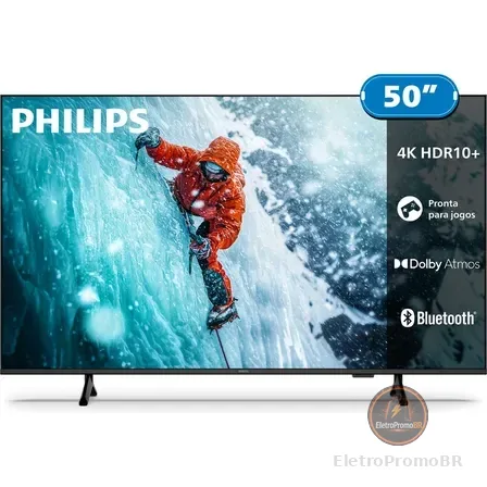Smart Tv Philips 50 4k 50pug7300 Comando De Voz Bluetooth