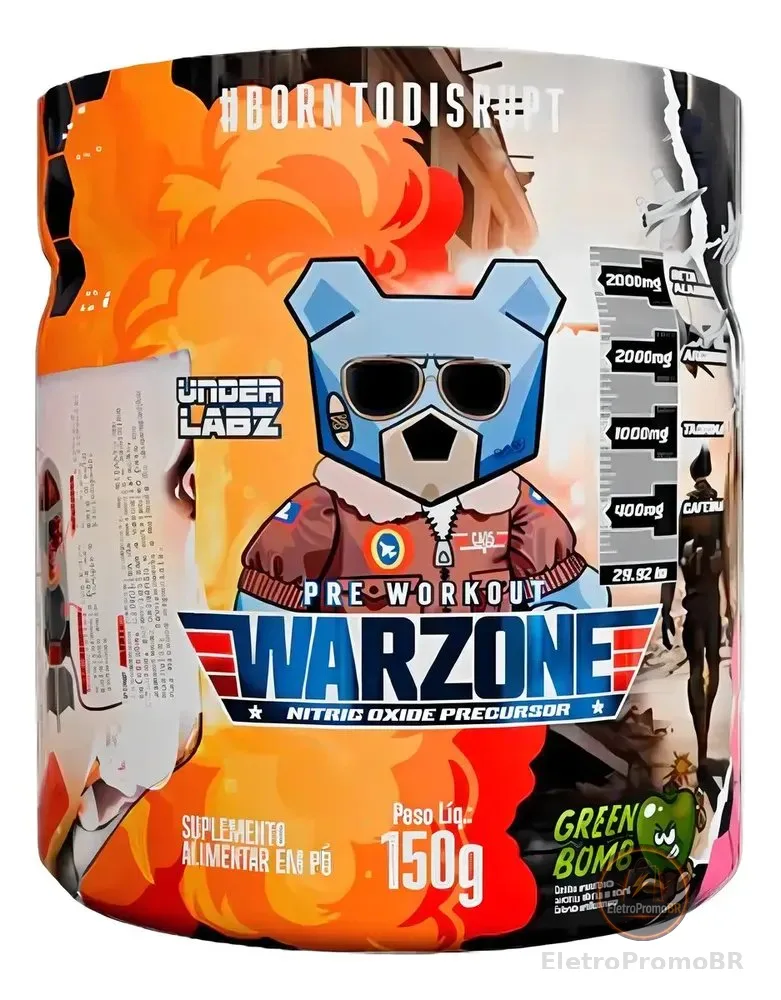 Warzone Pré-treino - 150g Green Bomb - Under Labz