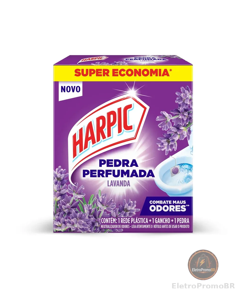 HARPIC PEDRA SANITÁRIA AROMA PLUS LAVANDA 1un 40% DE