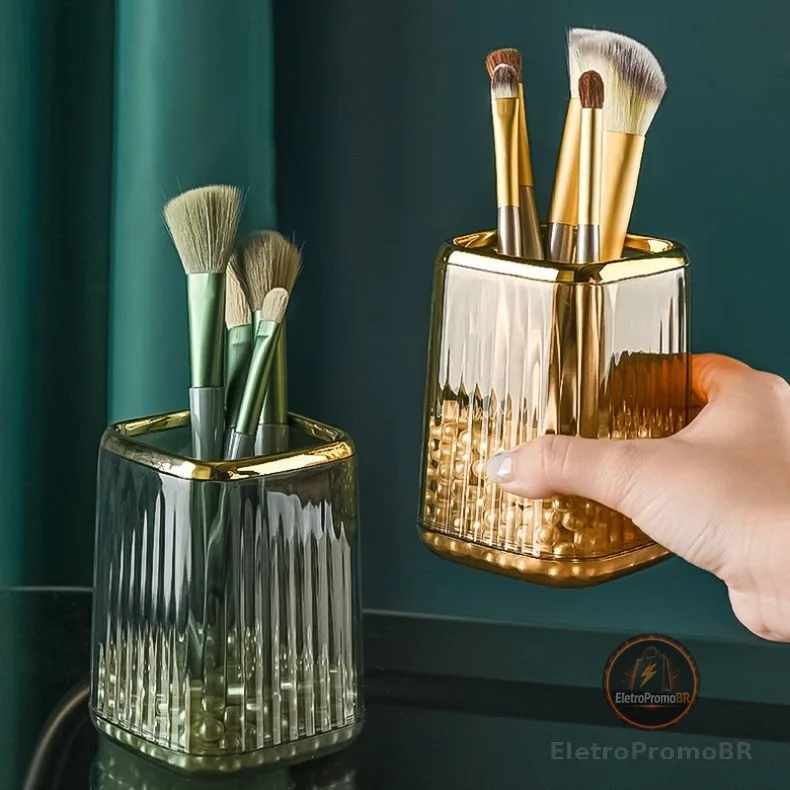 Porta-Pincéis Organizador de Maquiagem Multifuncional Portátil