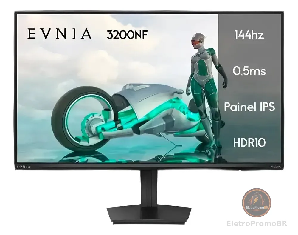 Monitor Gamer Philips Evnia 27'' 144hz 0,5ms Ips Full Hd Preto 127/220v