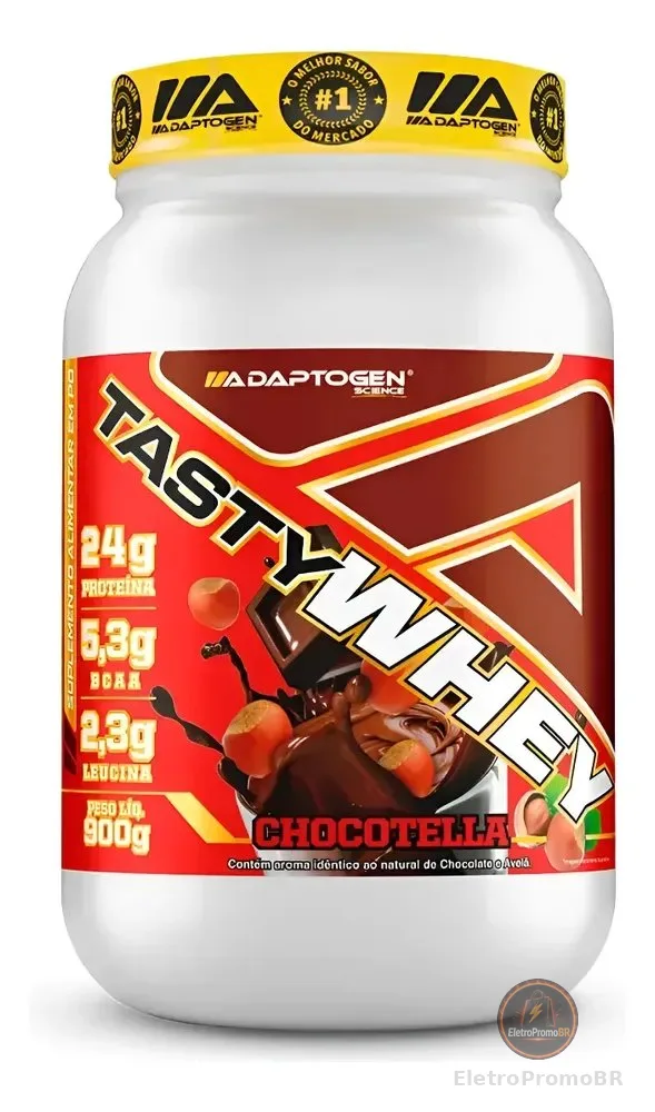 Tasty Whey Pote 900g Chocotella Adaptogen Science Choconilla