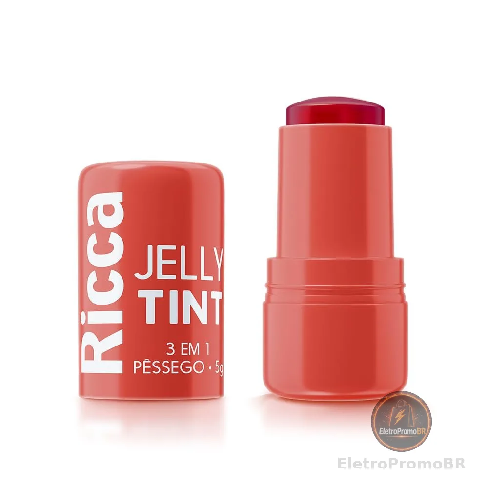 Ricca Bastão Jelly Tint Pêssego