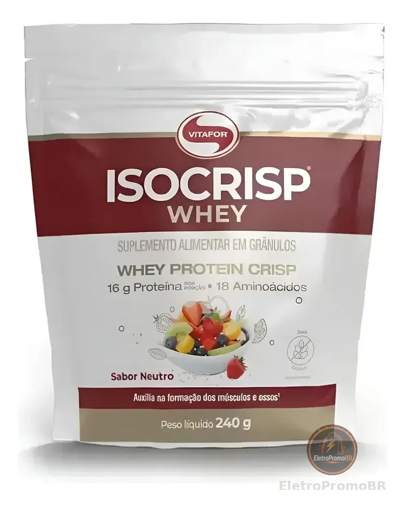 Isocrisp Whey Protein Chips 240g Pouch Vitafor Neutro