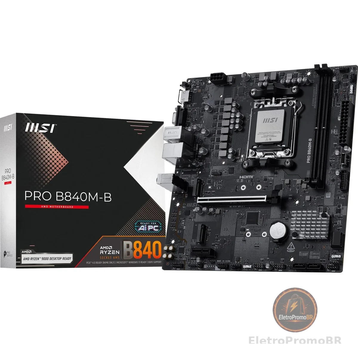 PLACA MAE (AMD) MSI PRO B840M-B DDR5 AM5