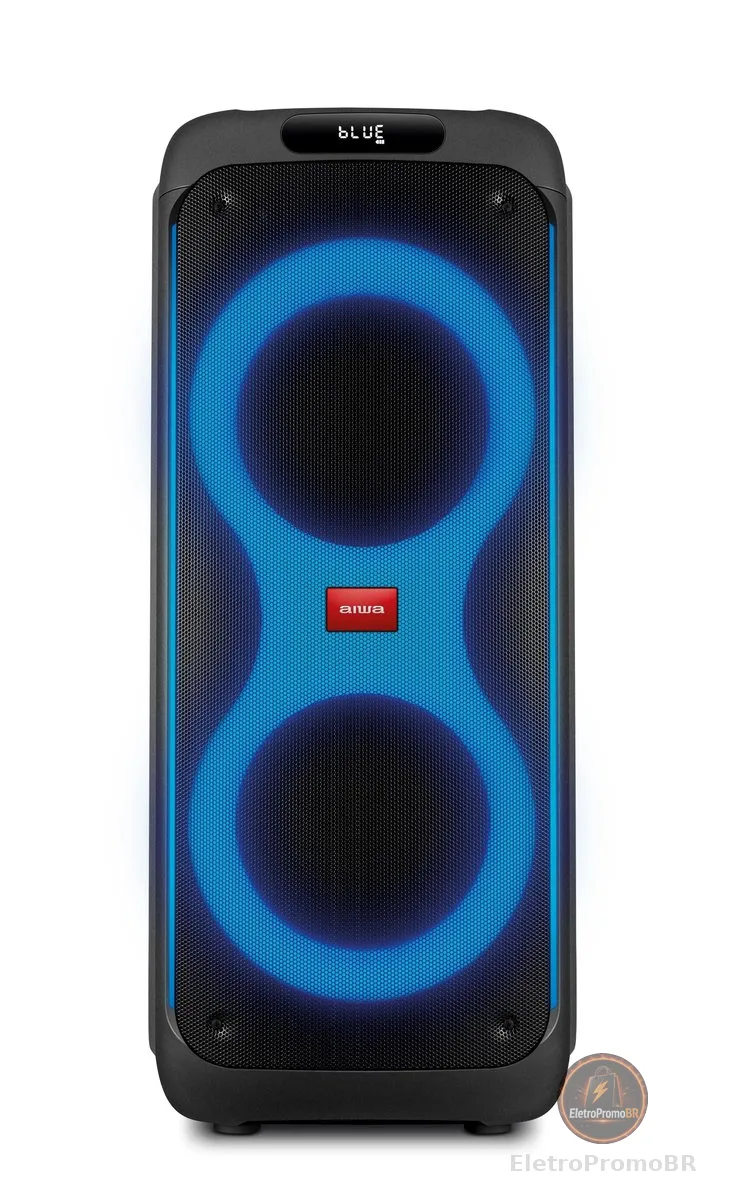 Caixa de Som Party Box, Aiwa, Bluetooth, Luzes Multicores - AWS-PB-04 PARTY BOX AWS-PB-04 BIVOLT