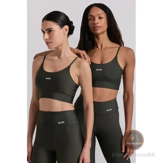 Conjunto Feminino Fitness Blackout Top E Legging - Arm