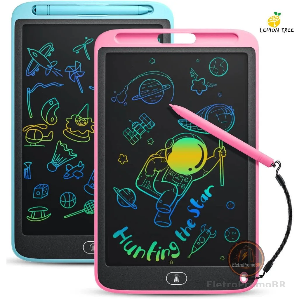 Lousa Mágica Tela Lcd 8.5 /10 /12 Polegadas Infantil De Escrever E Desenhar Tablet
