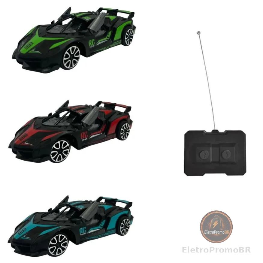Carrinho de Controle Remoto Sem fio Esportivo Competição Ferrari Lamborghini Bugati Velocidade