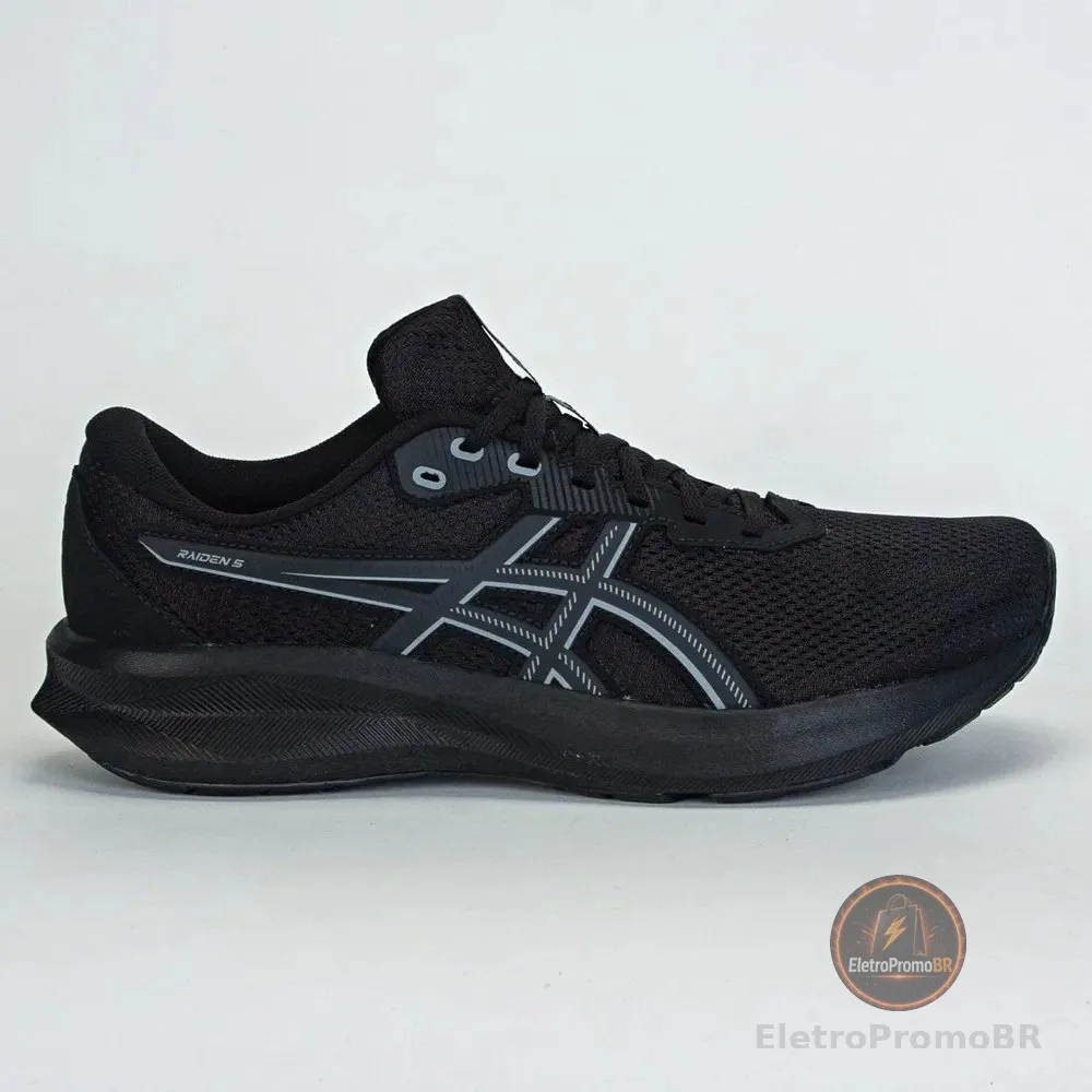 Tênis Asics Raiden 5 Masculino Corrida - Caminhada Preto/cinza Liso 41
