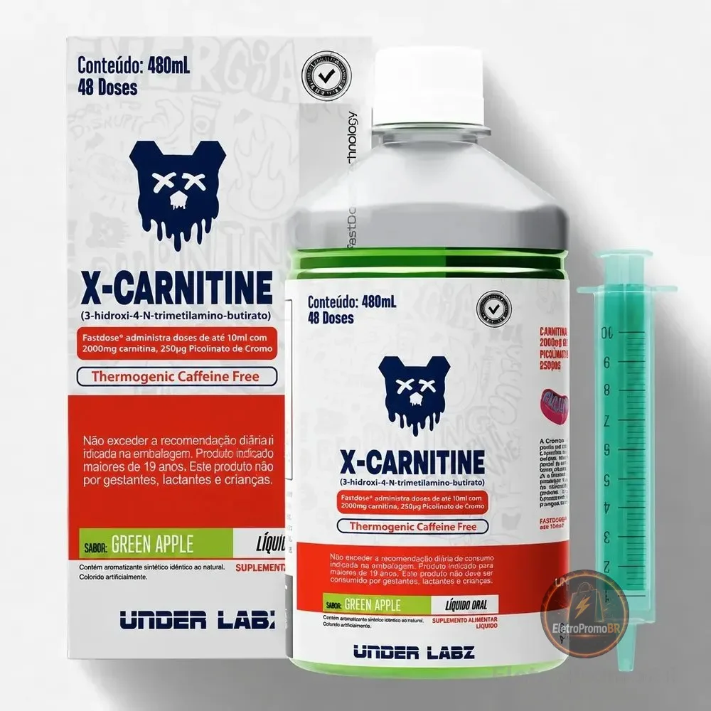 X Carnitine Borntodisrupt 480ml Green Apple - Under Labz Maçã Verde