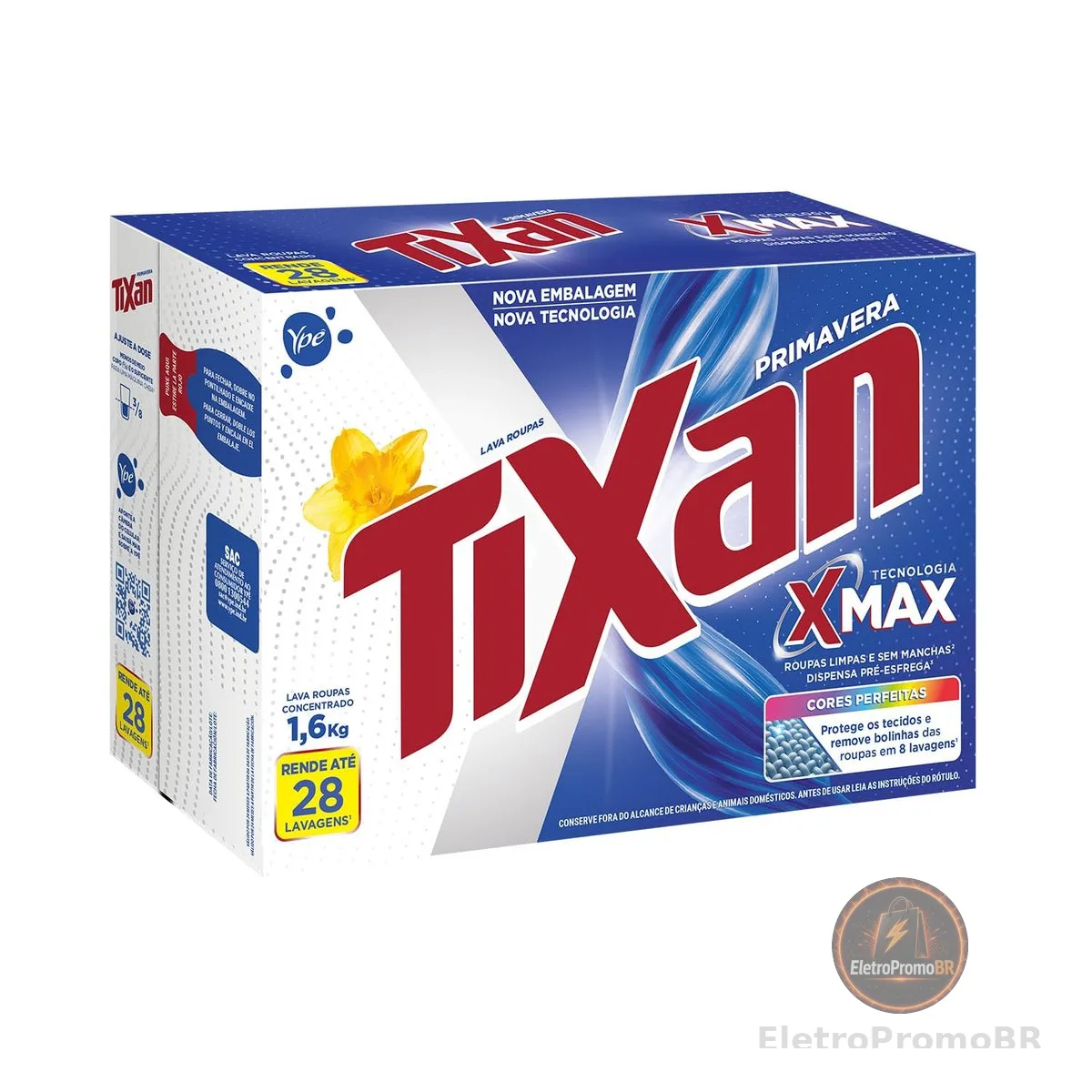 Tixan Ypê Lava Roupas em Pó Primavera 1,6Kg