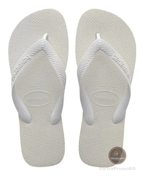 Chinelo Unissex Top Havaianas Liso Branco